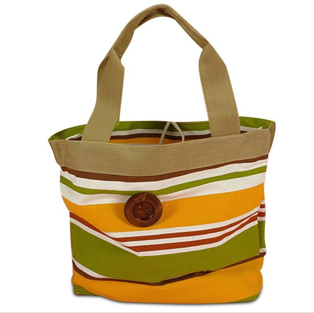 Yellow & Olive  Button Stripped Canvas (FREE WITH $50 ORDER!, JUST BUNDLE)